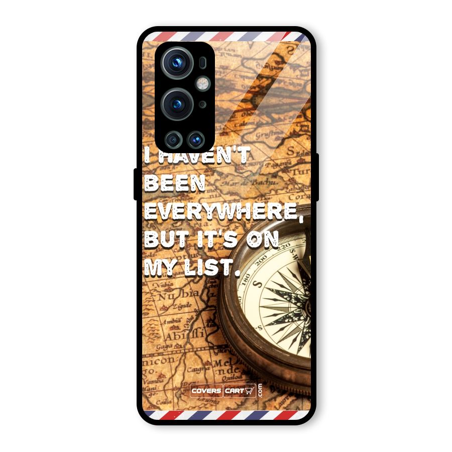 Travel Map Glass Back Case for OnePlus 9 Pro
