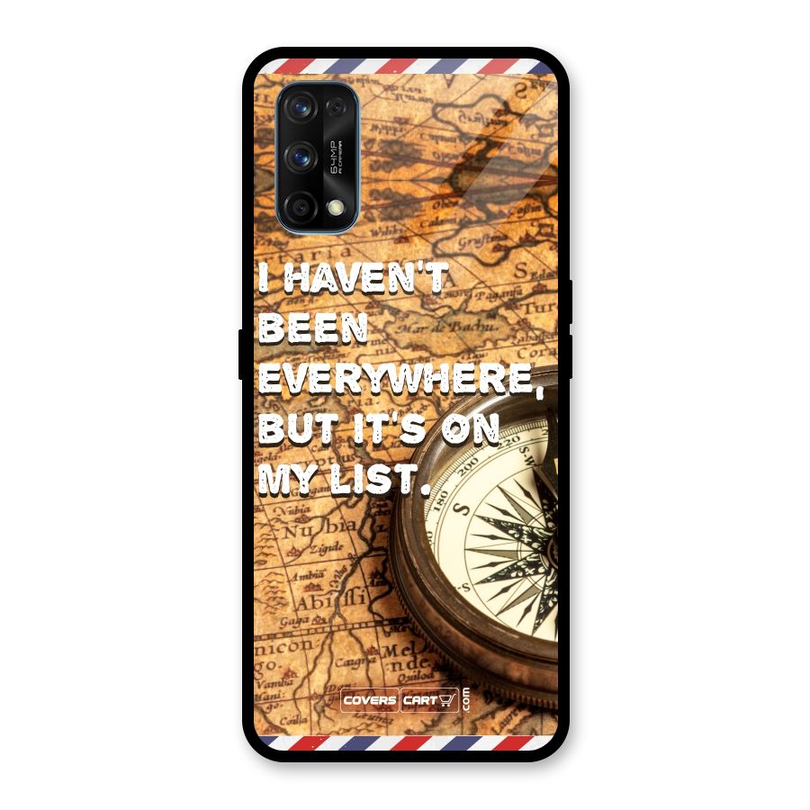 Travel Map Glass Back Case for Realme 7 Pro