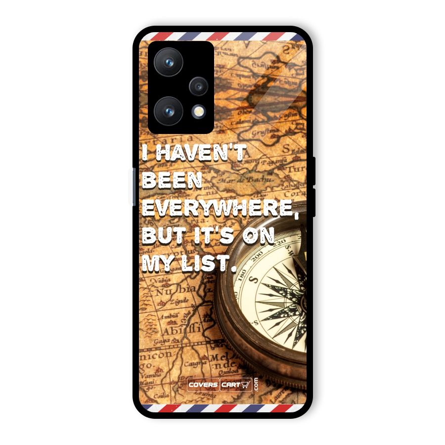 Travel Map Glass Back Case for Realme 9 Pro 5G