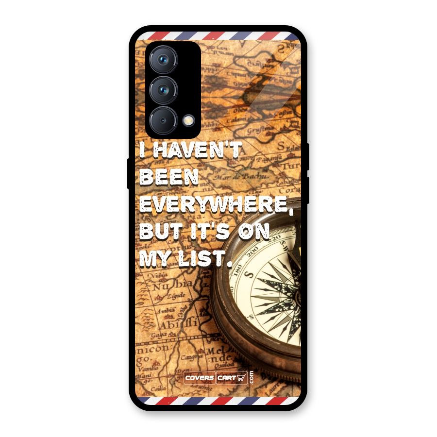 Travel Map Glass Back Case for Realme GT Master Edition