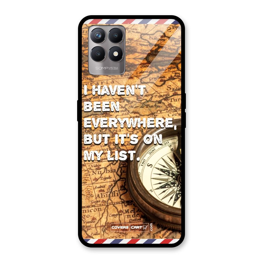 Travel Map Glass Back Case for Realme Narzo 50