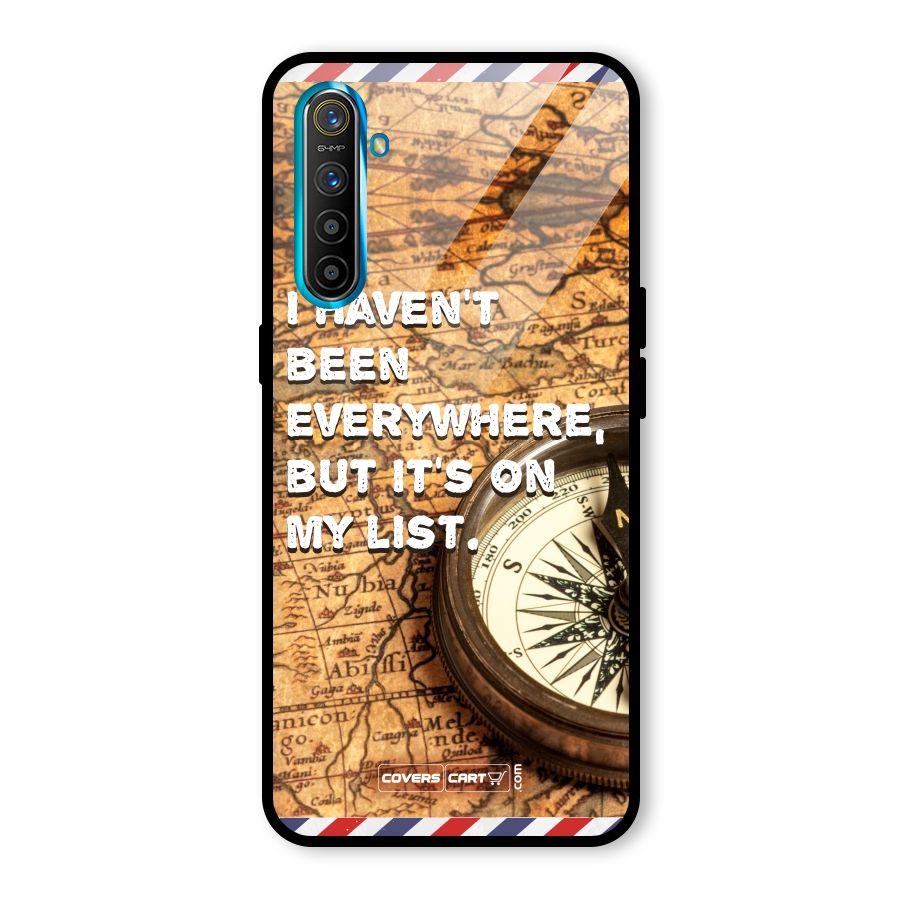 Travel Map Glass Back Case for Realme X2