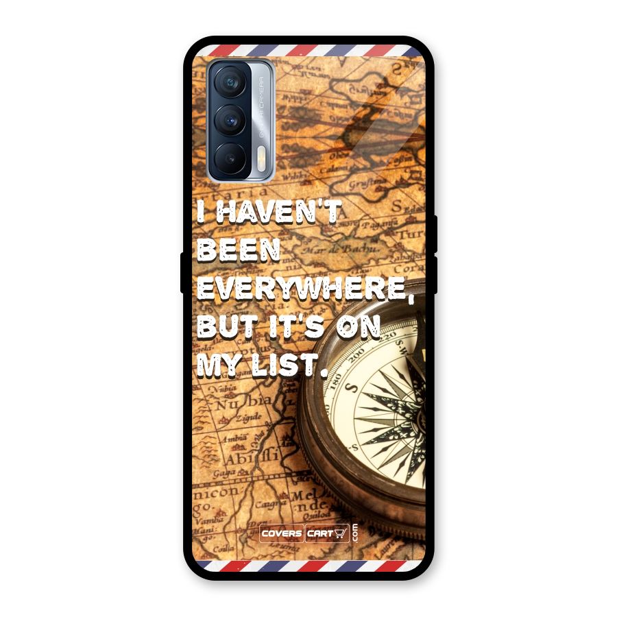 Travel Map Glass Back Case for Realme X7