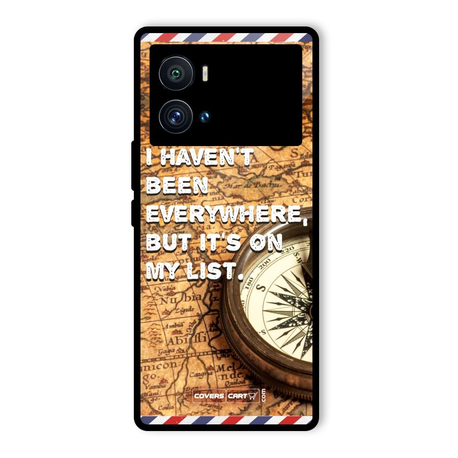 Travel Map Glass Back Case for Vivo iQOO 9 Pro