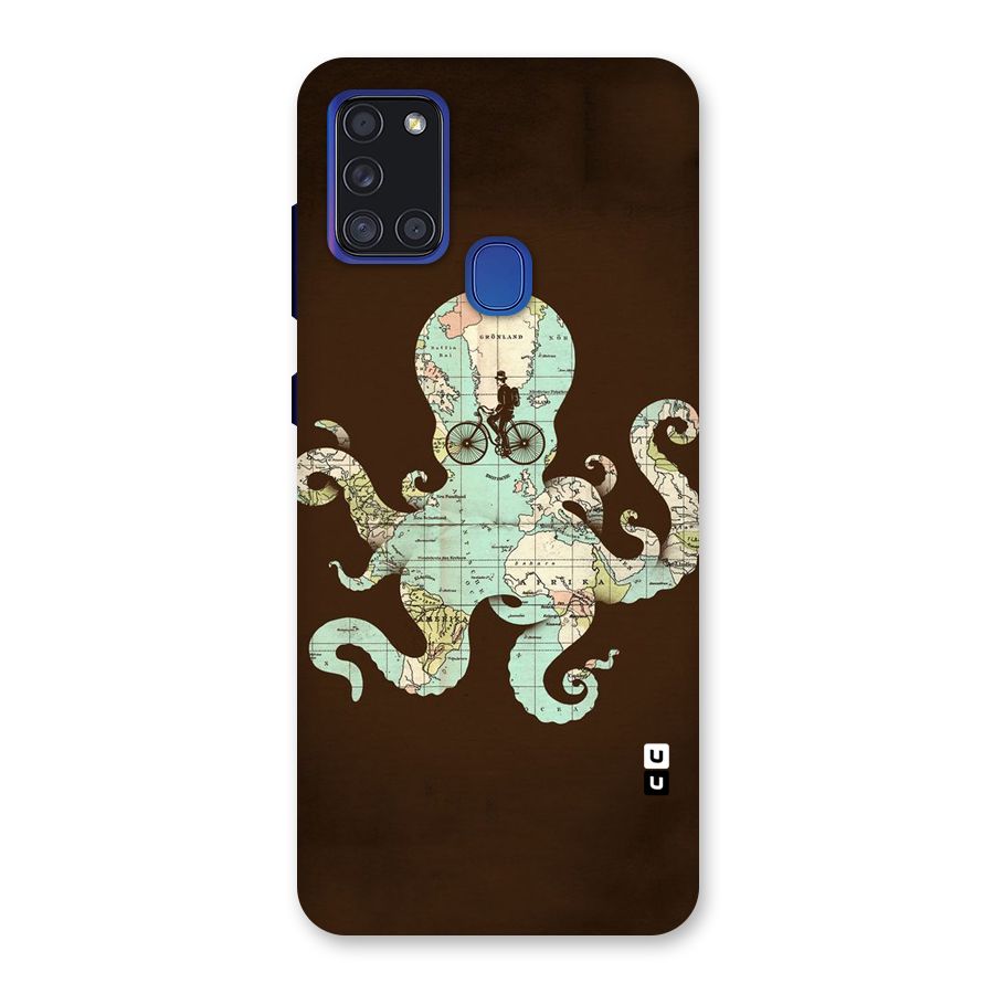 Travel Octopus Back Case for Galaxy A21s