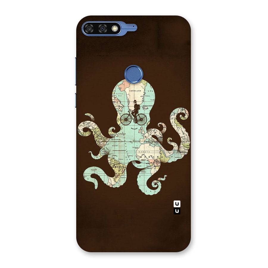 Travel Octopus Back Case for Honor 7C