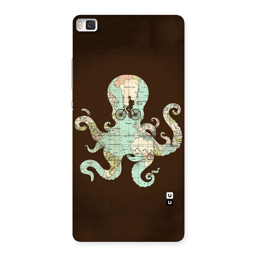 Travel Octopus Back Case for Huawei P8