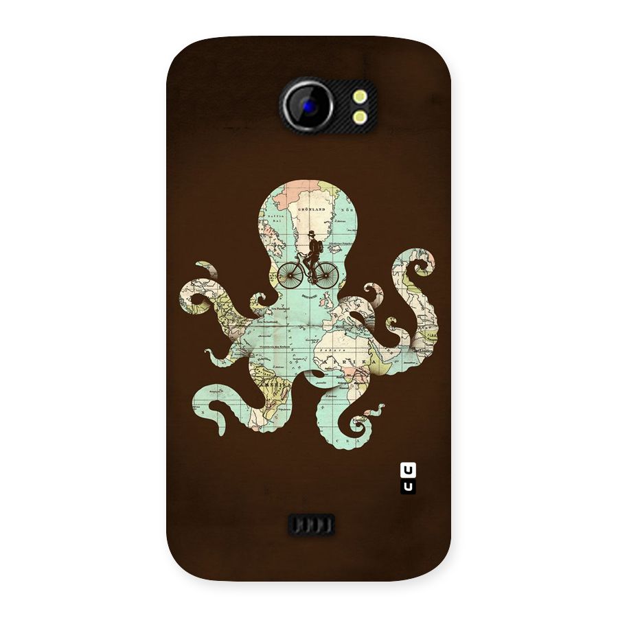 Travel Octopus Back Case for Micromax Canvas 2 A110