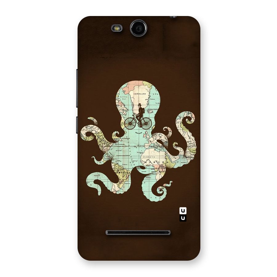 Travel Octopus Back Case for Micromax Canvas Juice 3 Q392