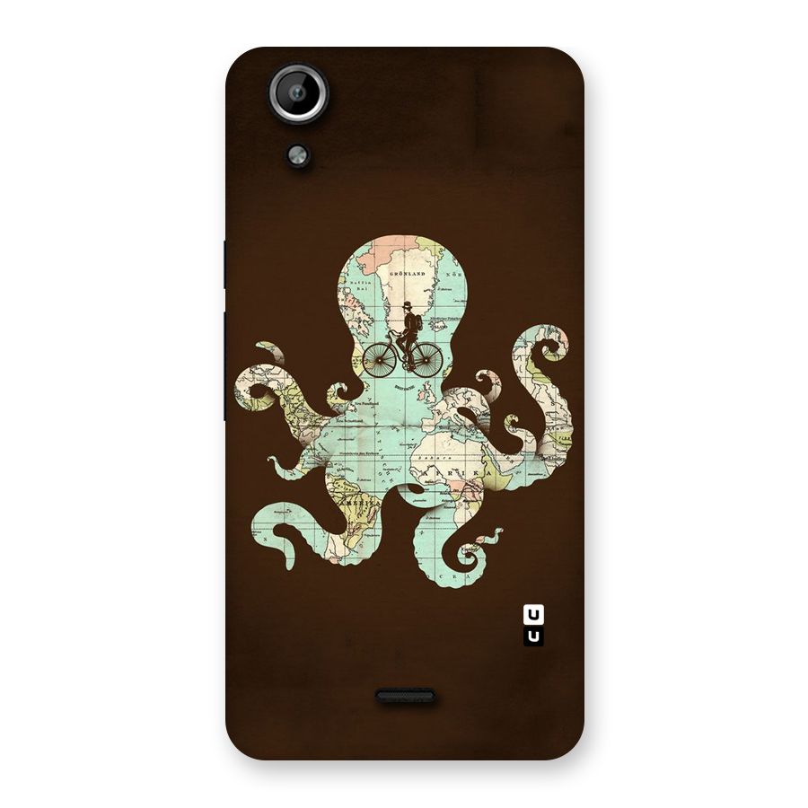 Travel Octopus Back Case for Micromax Canvas Selfie Lens Q345