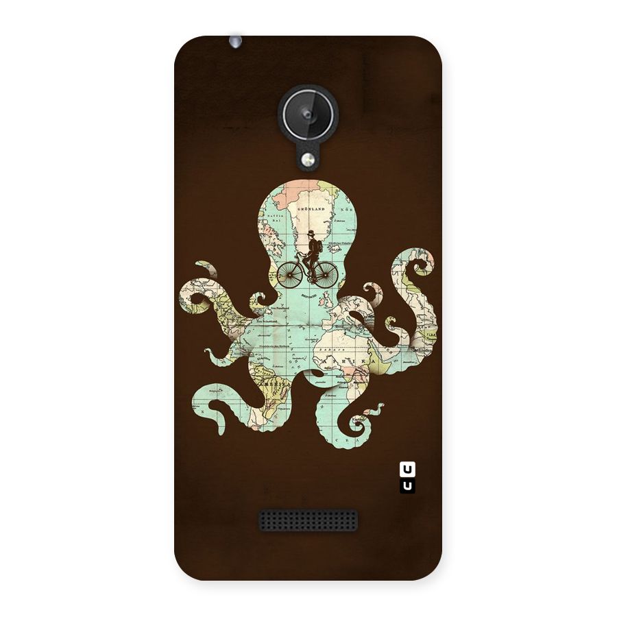 Travel Octopus Back Case for Micromax Canvas Spark Q380
