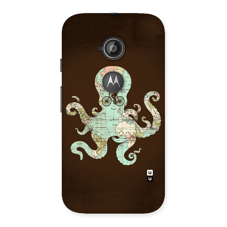 Travel Octopus Back Case for Moto E 2nd Gen