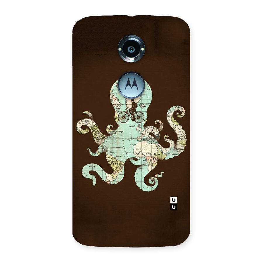 Travel Octopus Back Case for Moto X 2nd Gen