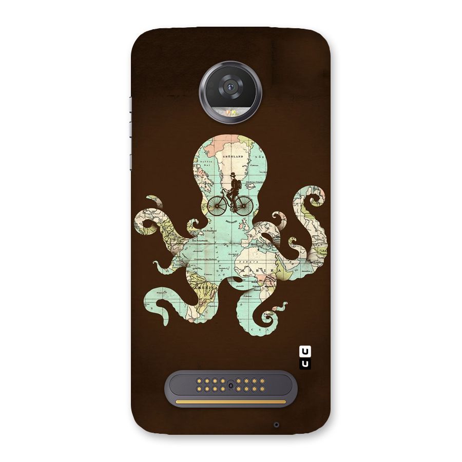 Travel Octopus Back Case for Moto Z2 Play