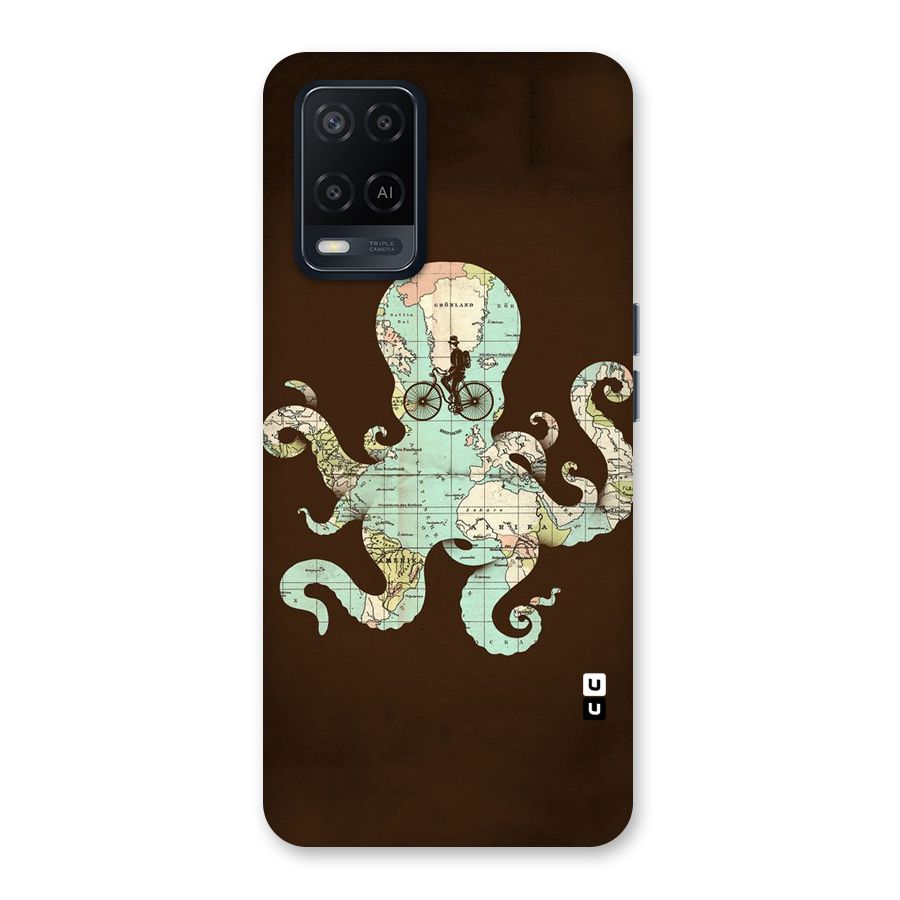 Travel Octopus Back Case for Oppo A54