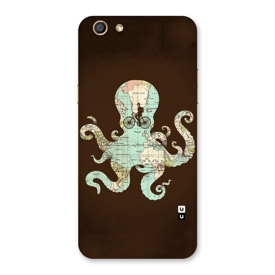 Travel Octopus Back Case for Oppo F3
