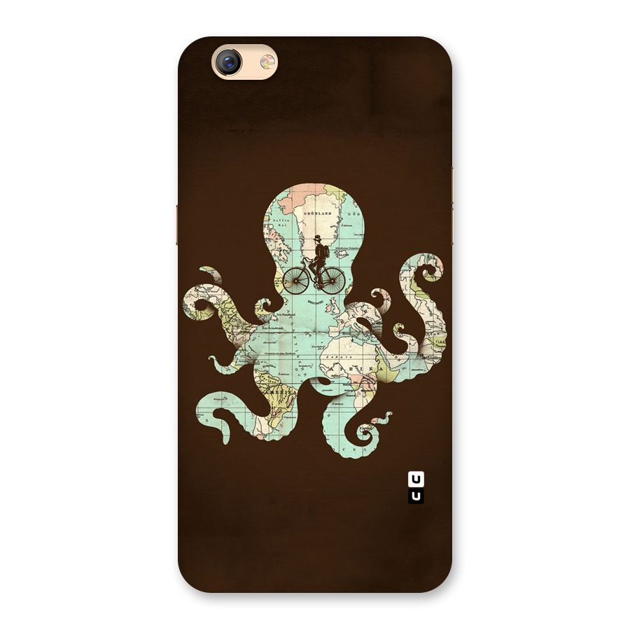 Travel Octopus Back Case for Oppo F3 Plus