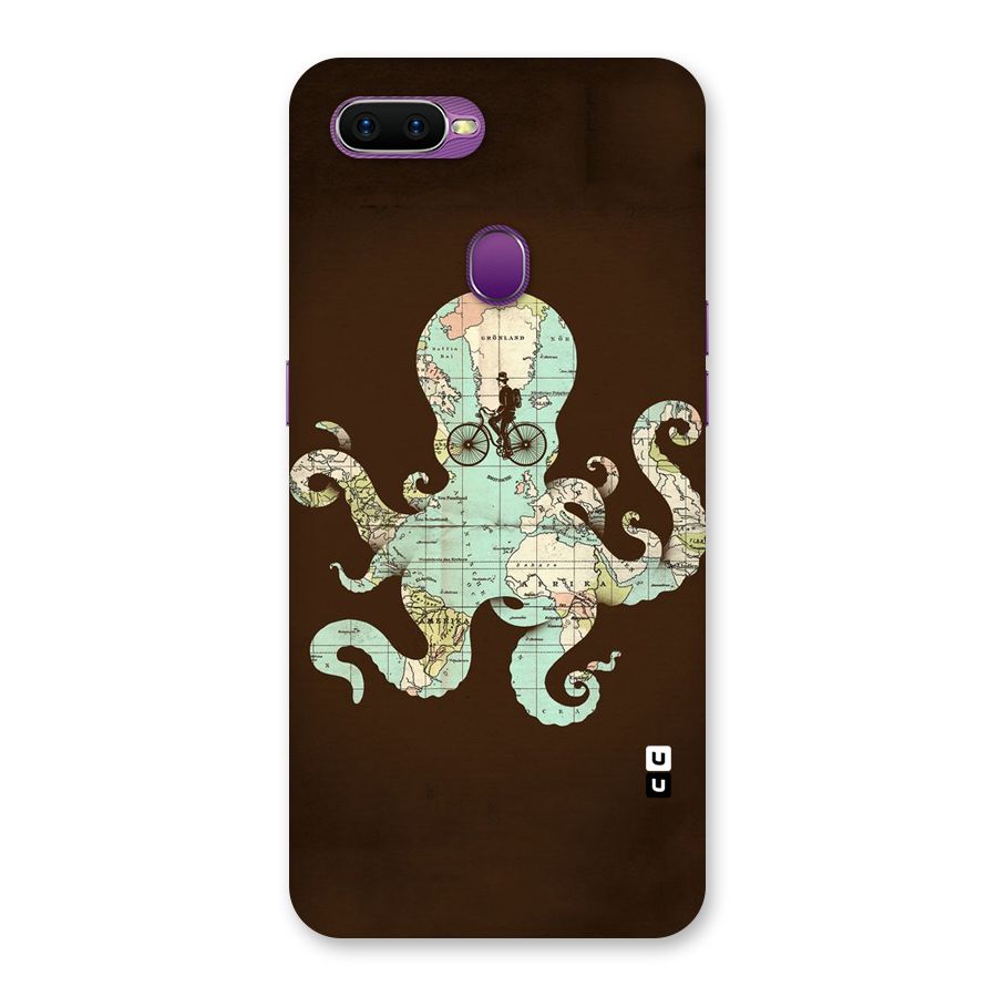 Travel Octopus Back Case for Oppo F9