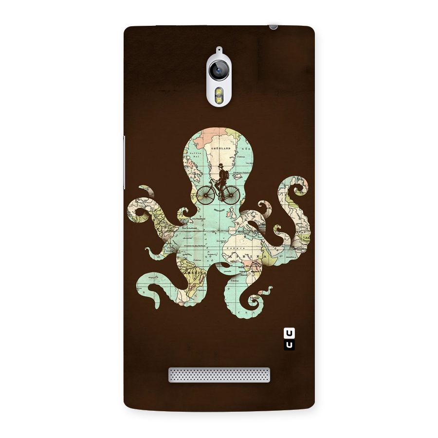 Travel Octopus Back Case for Oppo Find 7