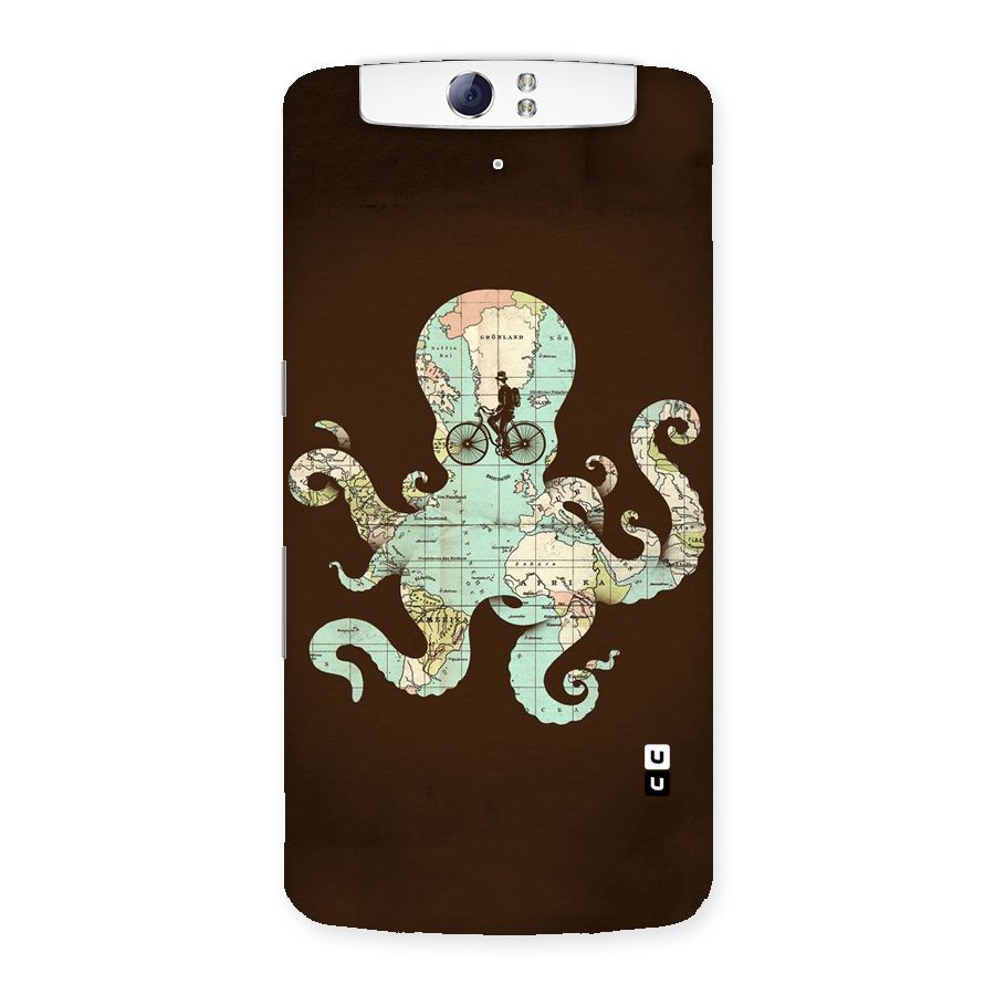 Travel Octopus Back Case for Oppo N1