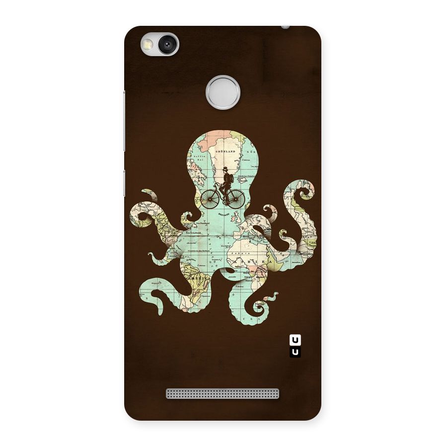 Travel Octopus Back Case for Redmi 3S Prime