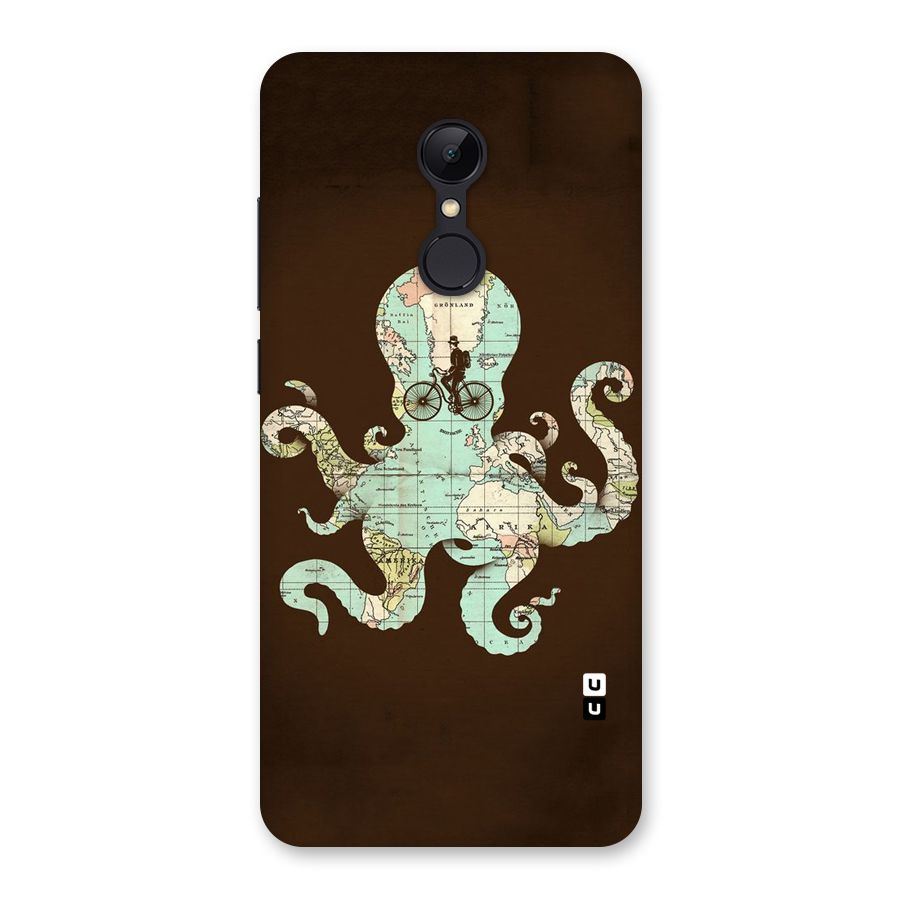 Travel Octopus Back Case for Redmi 5