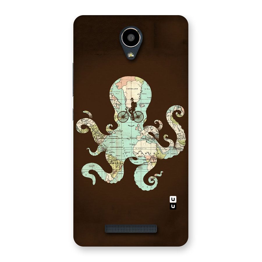 Travel Octopus Back Case for Redmi Note 2