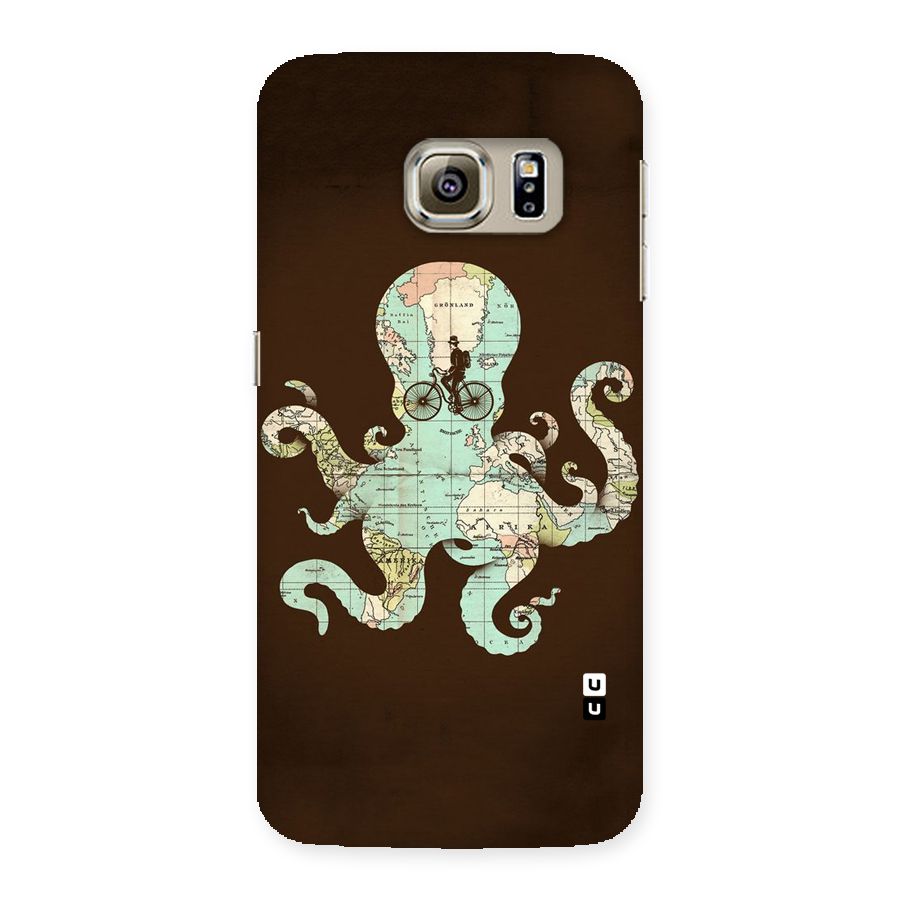 Travel Octopus Back Case for Samsung Galaxy S6 Edge