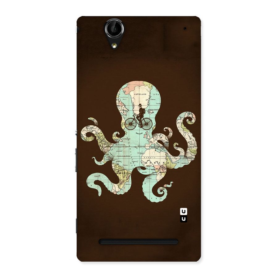 Travel Octopus Back Case for Sony Xperia T2