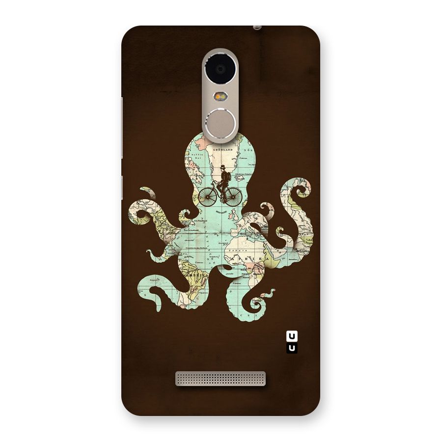 Travel Octopus Back Case for Xiaomi Redmi Note 3