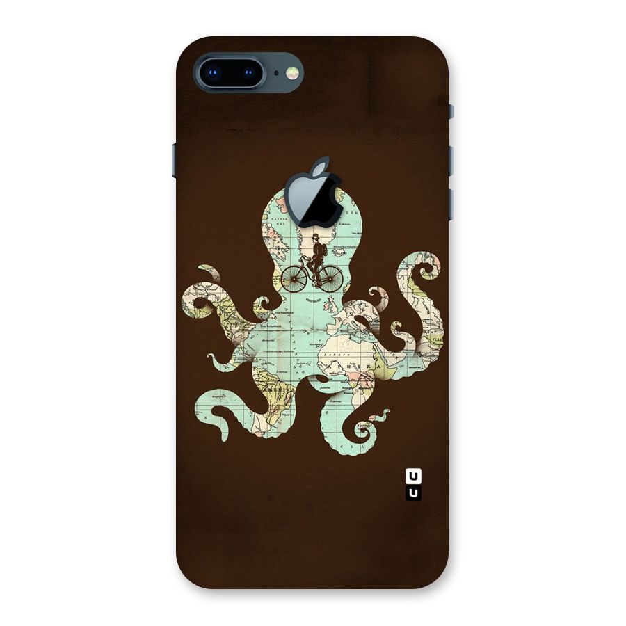 Travel Octopus Back Case for iPhone 7 Plus Apple Cut
