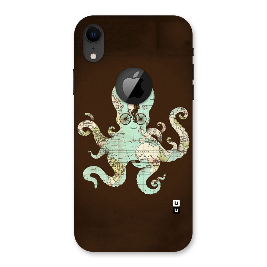 Travel Octopus Back Case for iPhone XR Logo Cut