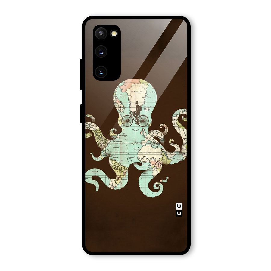 Travel Octopus Glass Back Case for Galaxy S20 FE