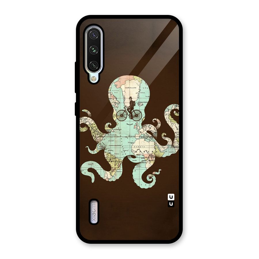Travel Octopus Glass Back Case for Mi A3