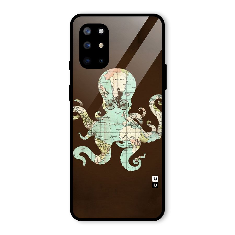 Travel Octopus Glass Back Case for OnePlus 8T
