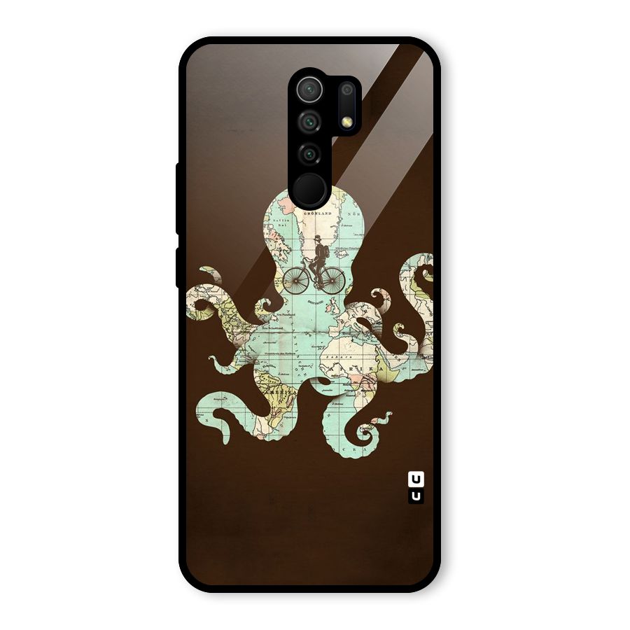 Travel Octopus Glass Back Case for Poco M2