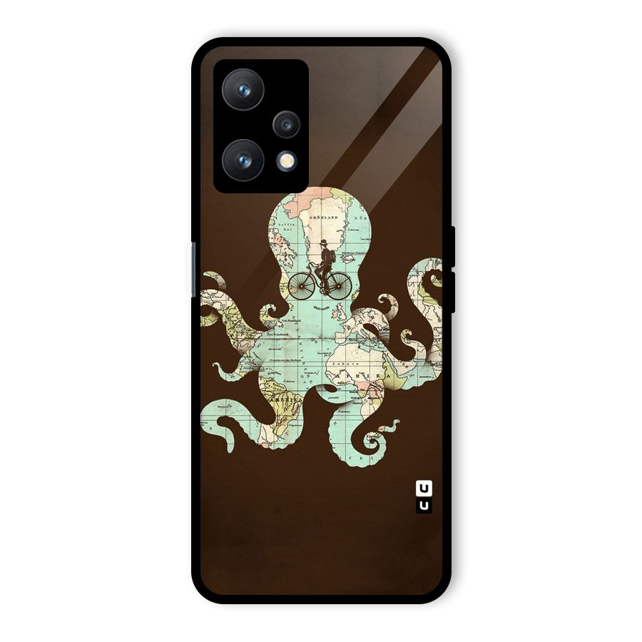 Travel Octopus Glass Back Case for Realme 9 Pro 5G