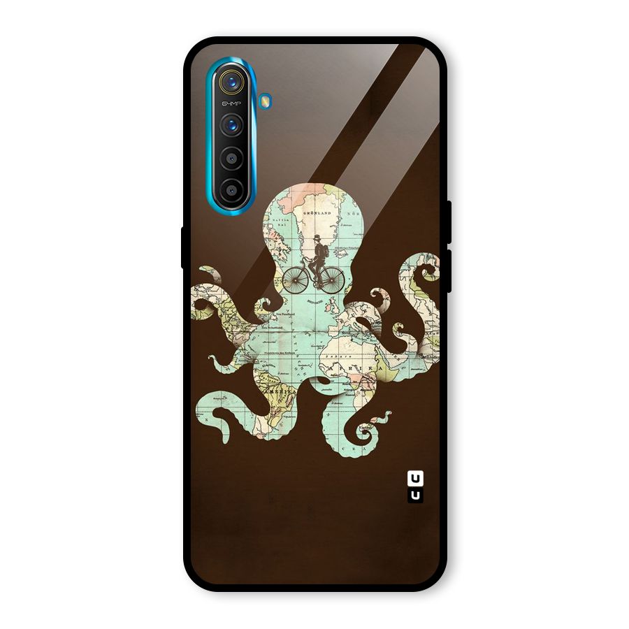 Travel Octopus Glass Back Case for Realme X2
