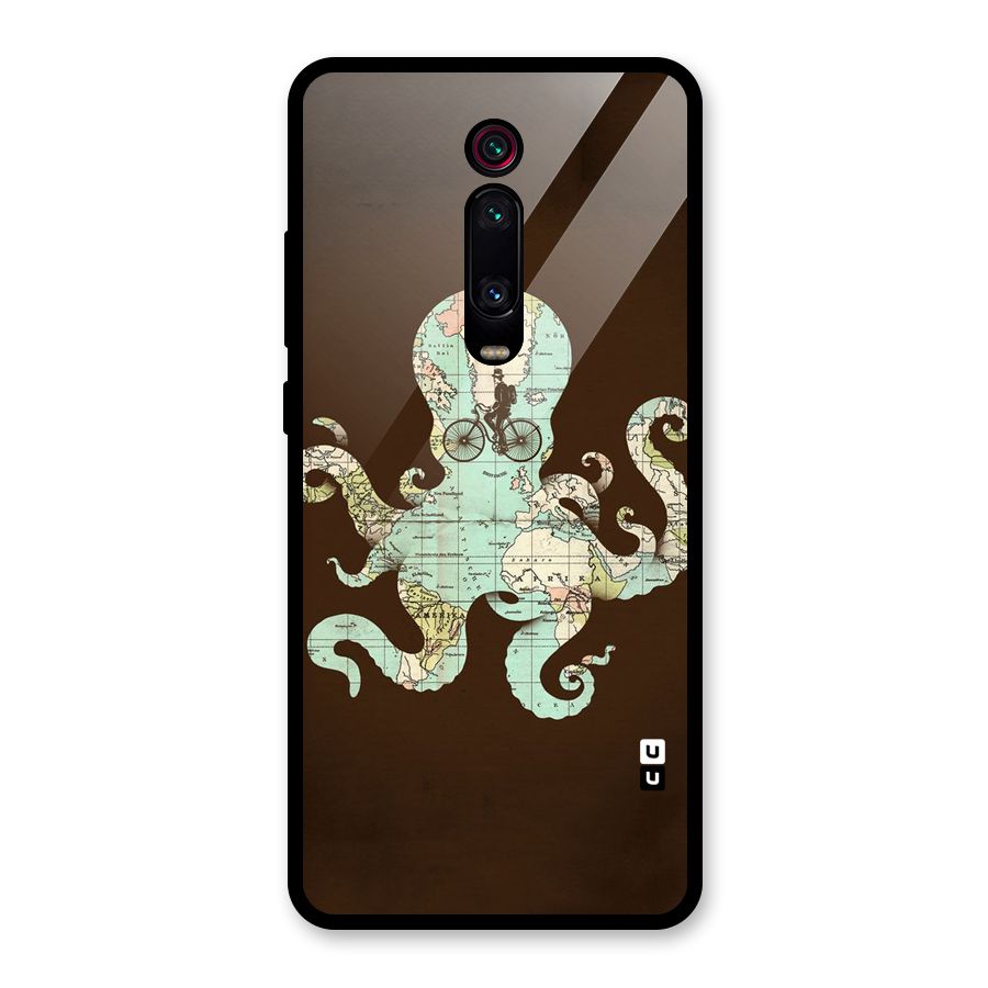Travel Octopus Glass Back Case for Redmi K20 Pro