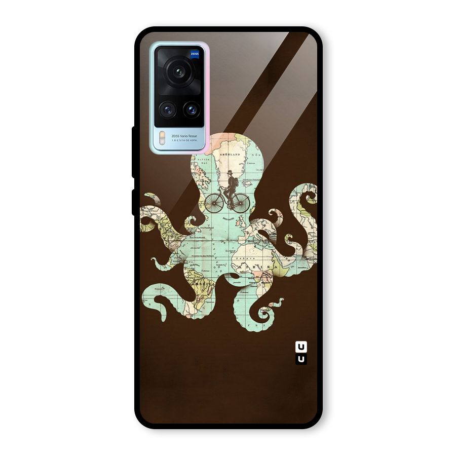 Travel Octopus Glass Back Case for Vivo X60