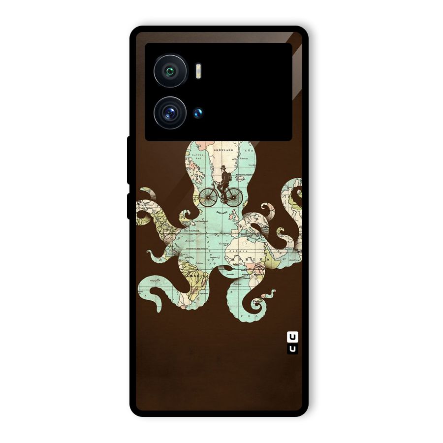 Travel Octopus Glass Back Case for Vivo iQOO 9 Pro