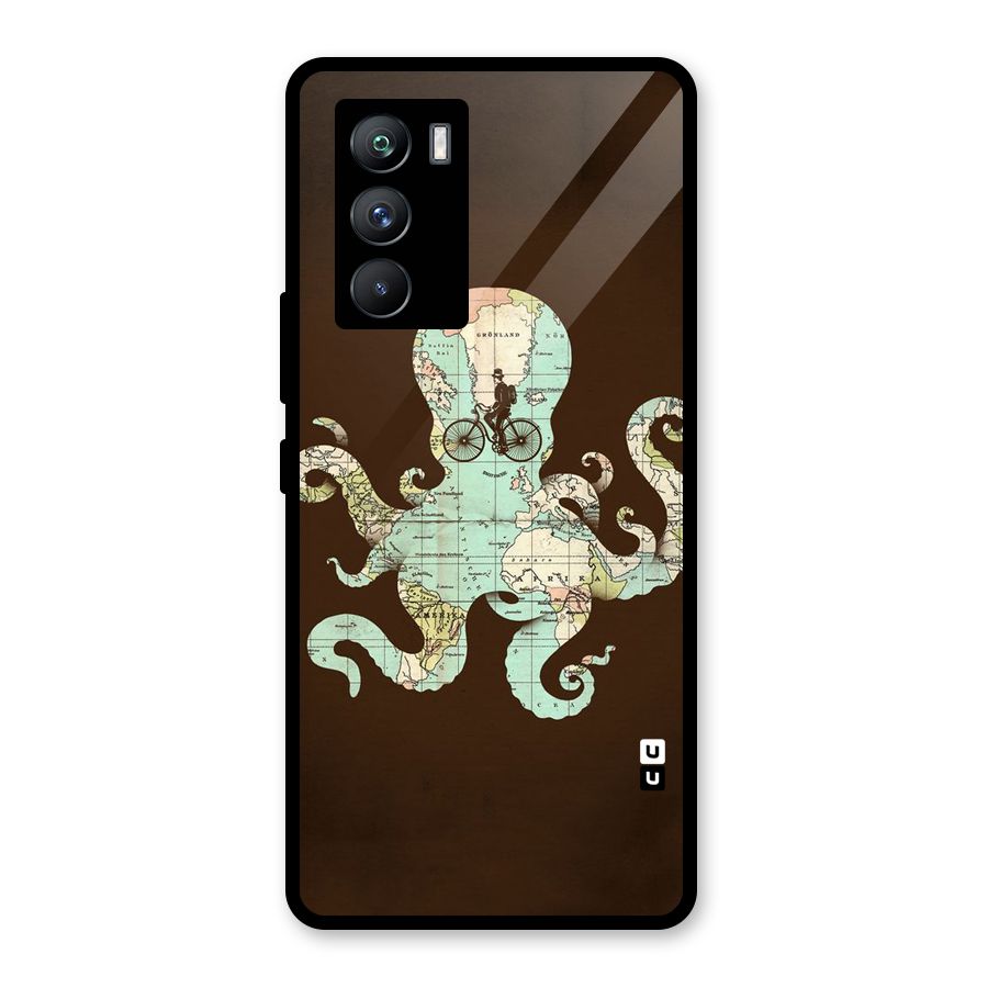 Travel Octopus Glass Back Case for Vivo iQOO 9 SE