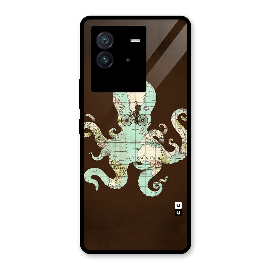 Travel Octopus Glass Back Case for Vivo iQOO Neo 6 5G