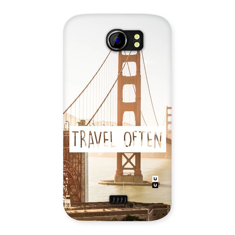Travel Often Back Case for Micromax Canvas 2 A110