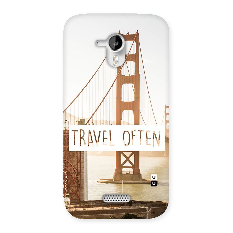 Travel Often Back Case for Micromax Canvas HD A116