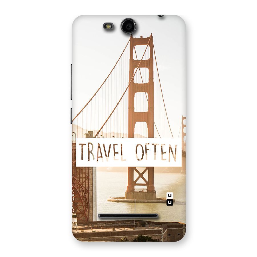 Travel Often Back Case for Micromax Canvas Juice 3 Q392