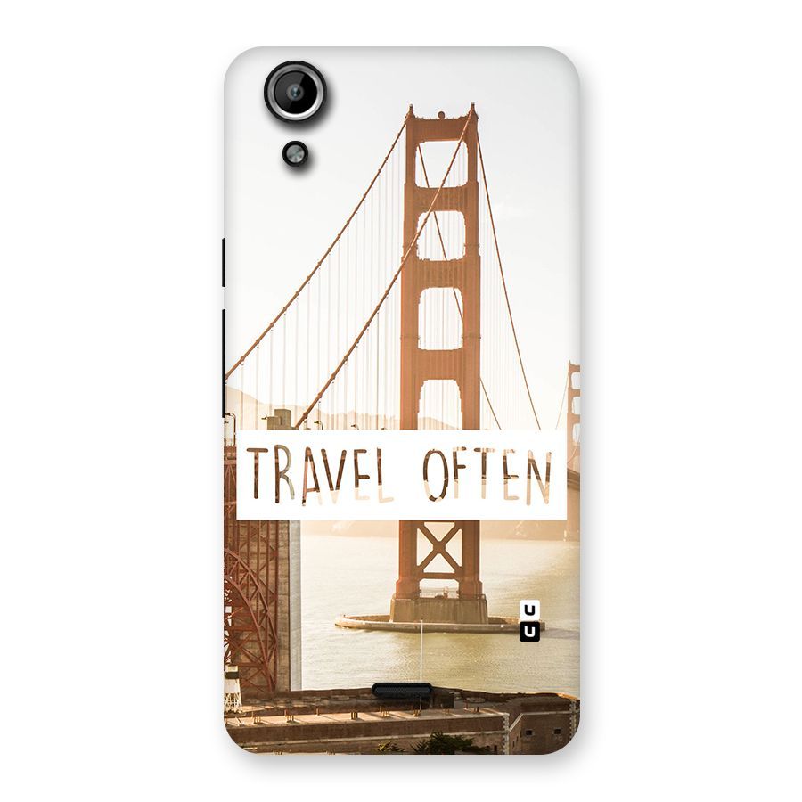 Travel Often Back Case for Micromax Canvas Selfie Lens Q345