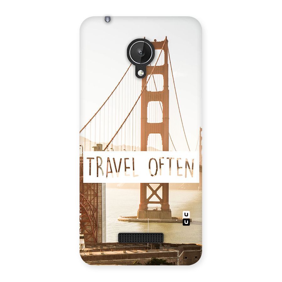 Travel Often Back Case for Micromax Canvas Spark Q380