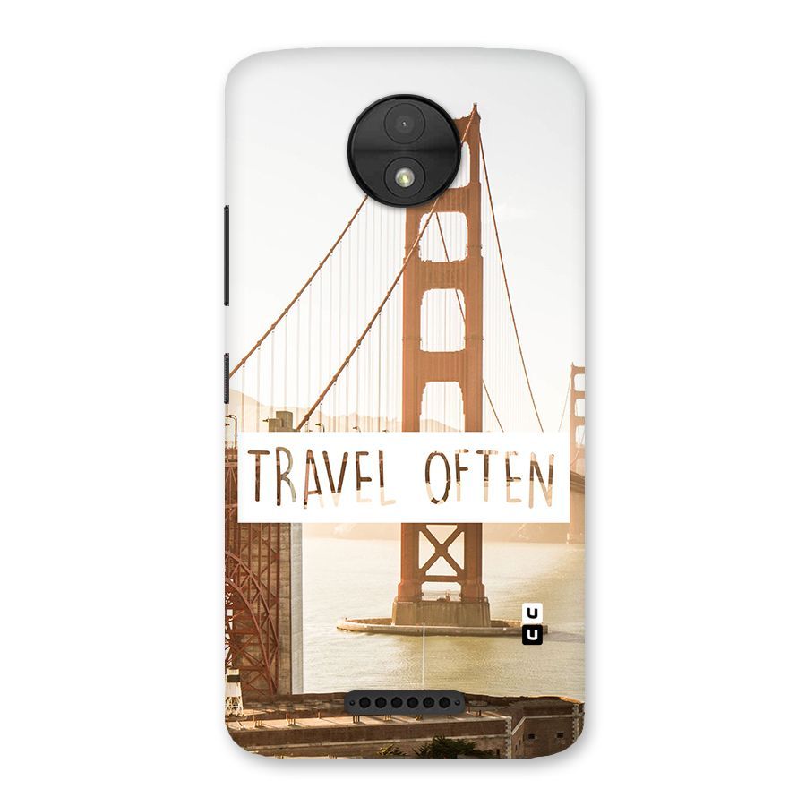 Travel Often Back Case for Moto C