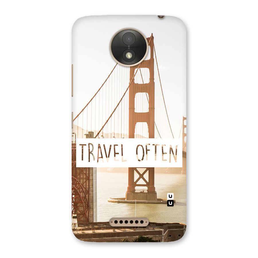 Travel Often Back Case for Moto C Plus
